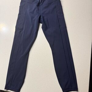 Athleta Blue Cargo Pants Tapered Fit